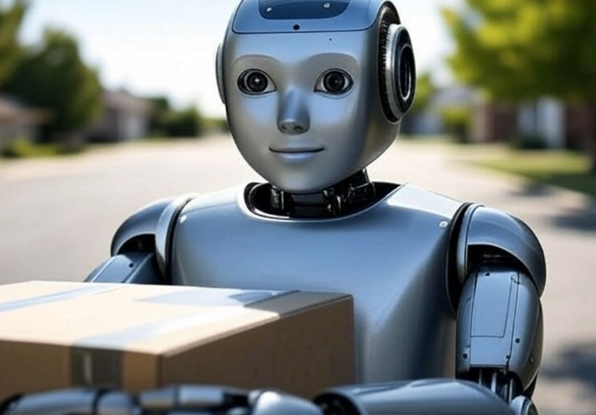 Robot humanoïde pour la livraison Amazon
